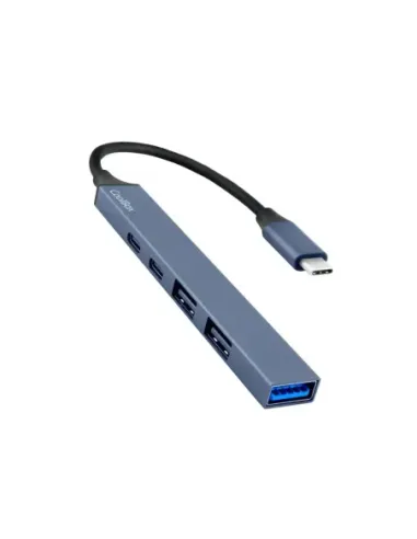 Minidock coolbox 5 aluminio usb - c + pd 100w - 2x usb - a - 1x usb - c - 1x usb - a 3.2 gen1