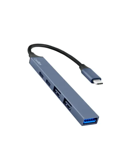 Minidock coolbox 5 aluminio usb - c + pd 100w - 2x usb - a - 1x usb - c - 1x usb - a 3.2 gen1