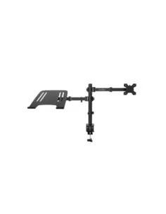 COOLBOX Soporte Monitor+Portátil Monobrazo Acero