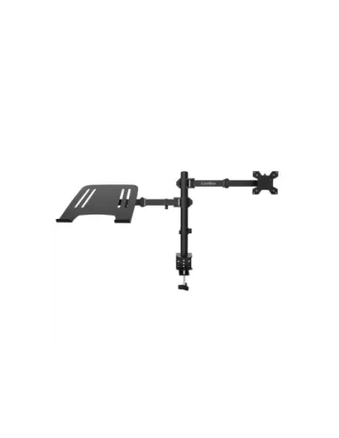 COOLBOX Soporte Monitor+Portátil Monobrazo Acero