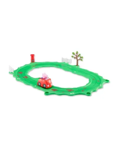 Peppa pig circuito cochecito rojo