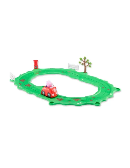 Peppa pig circuito cochecito rojo