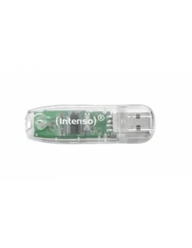 Memoria usb 2.0 intenso rainbow 32gb transparente