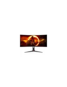 Monitor Gaming Ultrapanorámico Curvo AOC CU34G2XP/BK 34"/ WQHD/ 1ms/ 180Hz/ VA/ Negro