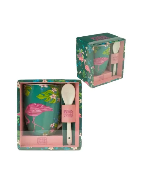 Taza con cuchara enesco flamenco