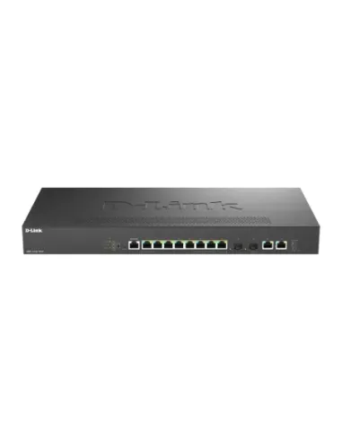 Switch gestionable d - link dms - 1250 - 12tp 8x multigigabit 2.5g poe+ 2 x 10g + 2 x 10g sfp+ 240w