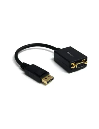 Adaptador displayport a vga startech 28cm -  macho - hembra -  negro