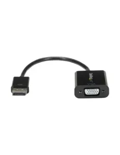 Cable displayport a vga startech 10cm -  macho - hembra -  negro