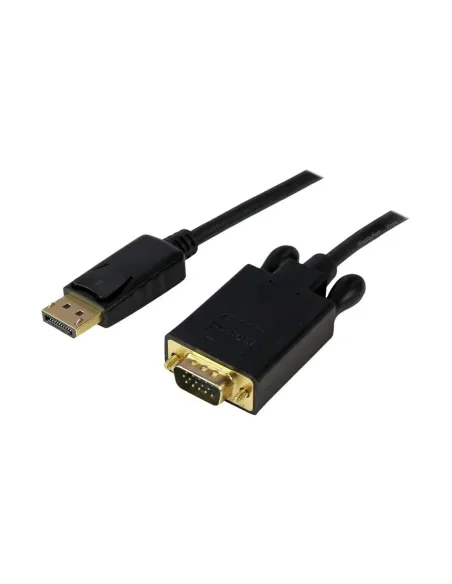 Cable displayport a vga startech 1.83m -  macho - macho -  negro