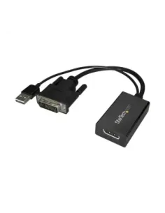 Adaptador dvi a displayport - usb 2.0 startech macho - hembra -  negro