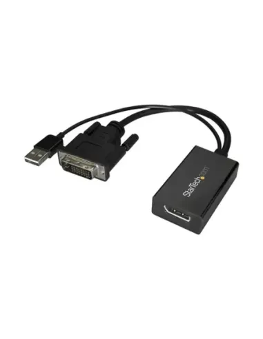 Adaptador dvi a displayport - usb 2.0 startech macho - hembra -  negro