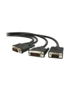 Cable dvi - i a dvi - d - vga startech 1.8m -  macho - macho -  negro