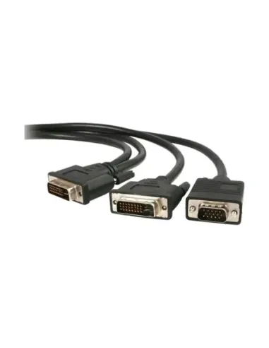 Cable dvi - i a dvi - d - vga startech 1.8m -  macho - macho -  negro