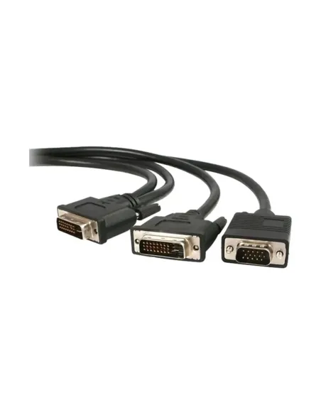 Cable dvi - i a dvi - d - vga startech 1.8m -  macho - macho -  negro