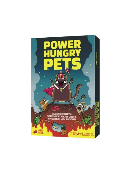 Juego de mesa power hungry pets edad recomendada 7 años
