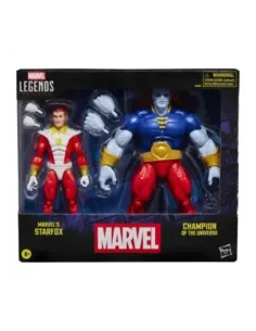 Pack 2 figuras hasbro marvel legends series marvel's starfox & champion of the universe