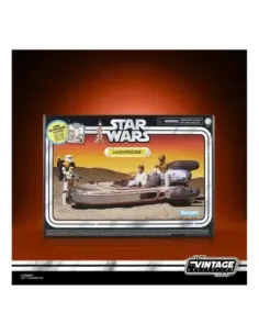 Figura hasbro star wars landspeeder & luke skywalker (tatooine)