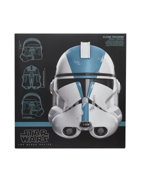 Casco electrónico hasbro star wars the black series clone trooper (legión 501)