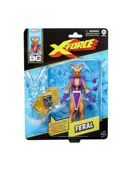 Figura hasbro marvel legends series x - force feral