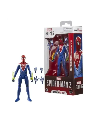 Figura hasbro marvel legends series spider - man 2 miles morales (upgraded suit style)