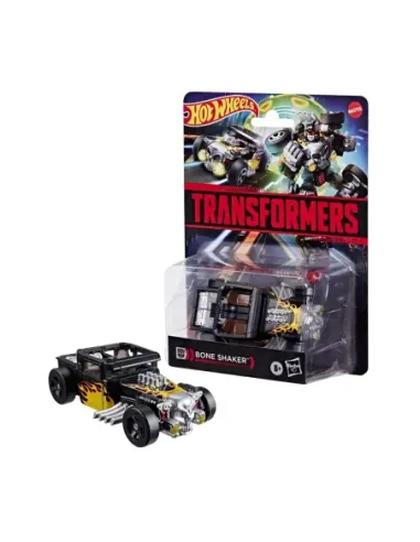 Coche hot wheels transformers bone shaker