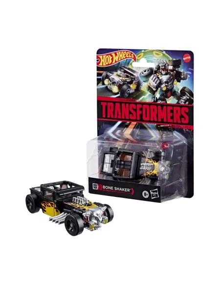 Coche hot wheels transformers bone shaker