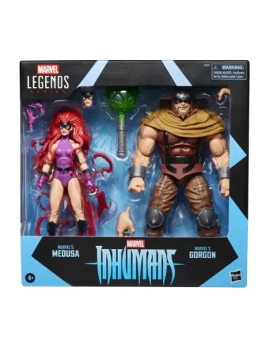 Pack 2 figuras hasbro marvel legends series inhumans marvel's medusa & marvel's gorgon
