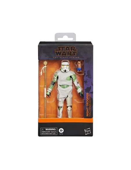 Figura hasbro star wars the black series night trooper (halloween edition)