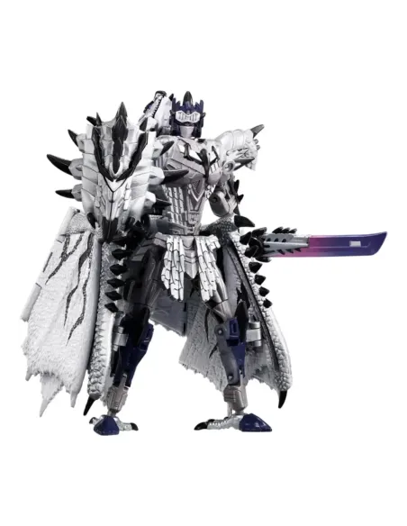 Figura hasbro transformers x monster hunter silver rathalos prime