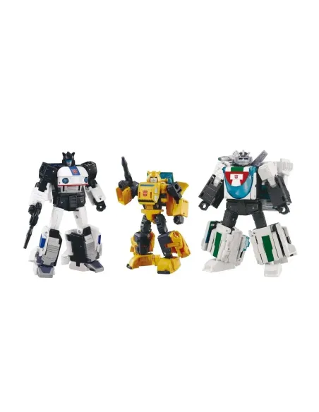 Figura hasbro transformers takara tomy dramatic capture series cybertron chase bumblebee jazz wheeljack