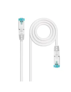 Nanocable Cable de Red Cat.7 600MHZ LSZH SFTP PIMF AWG26, Blanco, 25 cm