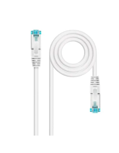 Nanocable Cable de Red Cat.7 600MHZ LSZH SFTP PIMF AWG26, Blanco, 25 cm