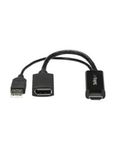 Conversor hdmi - usb tipo a a displayport startech -  macho - hembra -  negro