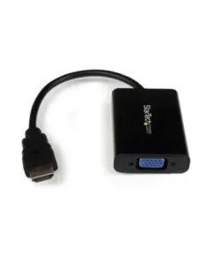 Adaptador hdmi a vga -  jack 3.5mm -  micro usb tipo b startech 25cm -  macho - hembra -  negro