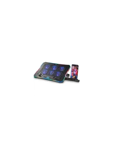 Soporte Refrigerante NGS Hero Stand para Portátiles hasta 15.6"/ Iluminación LED