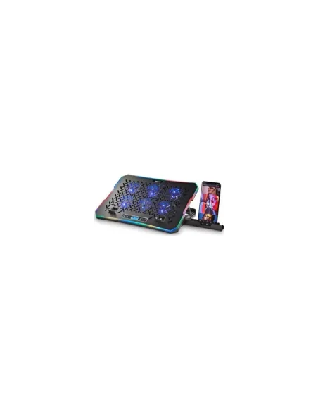 Soporte Refrigerante NGS Hero Stand para Portátiles hasta 15.6"/ Iluminación LED