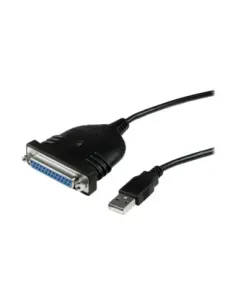 Cable db25 a usb tipo a startech 1.86m -  hembra - macho -  negro