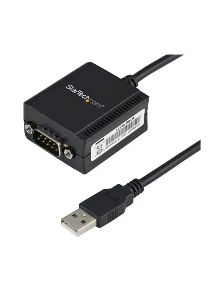 Cable usb tipo a a db9 startech 1.8m -  macho - macho -  negro