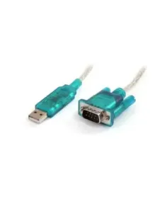 Cable db9 a usb tipo a startech 0.9m -  macho - macho -  gris