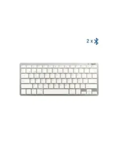 iggual Teclado Bluetooth Slim TKL-BT plata 2 canal