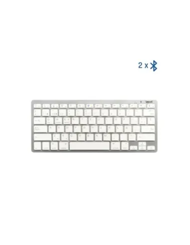 iggual Teclado Bluetooth Slim TKL-BT plata 2 canal
