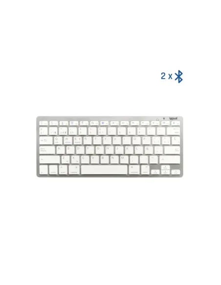 iggual Teclado Bluetooth Slim TKL-BT plata 2 canal