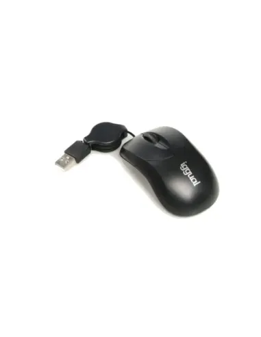 iggual Ratón retráctil COM-BASIC-800DPI negro