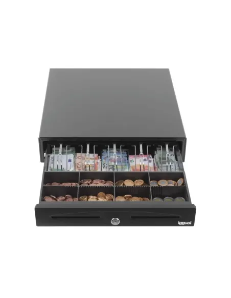 iggual Cajón Portamonedas IRON-70 44,5cm 5+8 negro