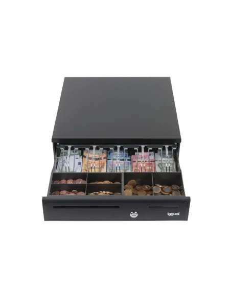 iggual Cajón Portamonedas IRON-35 42cm 5+6 negro