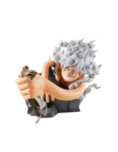 Figura bandai ichibansho one piece revible moment monkey d. luffy gear 5 vs borsalino burst enrgy