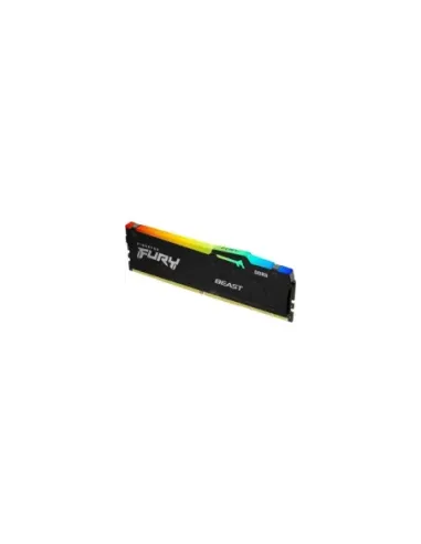 Memoria RAM Kingston FURY Beast RGB 16GB/ DDR5/ 6400MHz/ 1.4V/ CL32/ DIMM