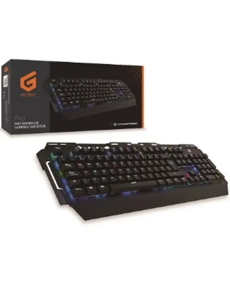 Teclado gaming conceptronic kronic01es mecanico rgb usb 8 teclas programables