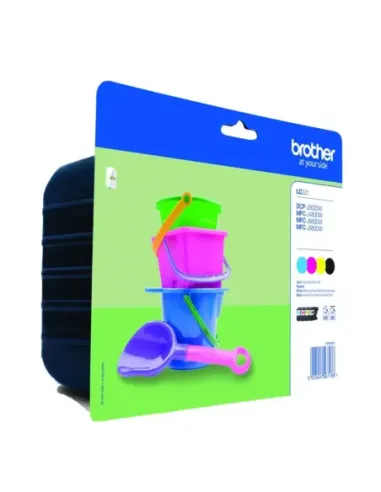 Pack cartuchos tinta brother lc221valbp negro cian magenta amarillo
