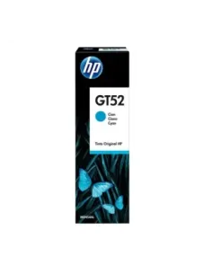 Botella hp tinta gt52 cian